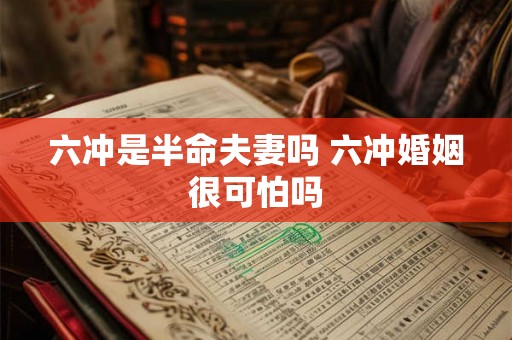 六冲是半命夫妻吗 六冲婚姻很可怕吗