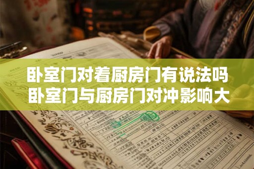 卧室门对着厨房门有说法吗 卧室门与厨房门对冲影响大吗