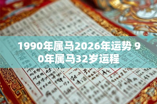 1990年属马2026年运势 90年属马32岁运程 1990年属马2026年运势 90年属马32岁运程