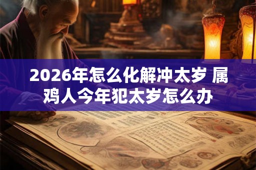 2026年怎么化解冲太岁 属鸡人今年犯太岁怎么办