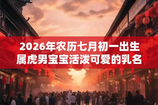 2026年农历七月初一出生属虎男宝宝活泼可爱的乳名大全