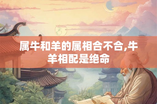 属牛和羊的属相合不合,牛羊相配是绝命