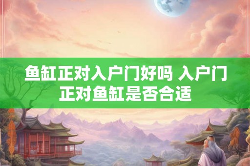 鱼缸正对入户门好吗 入户门正对鱼缸是否合适 鱼缸正对入户门好吗 入户门正对鱼缸是否合适