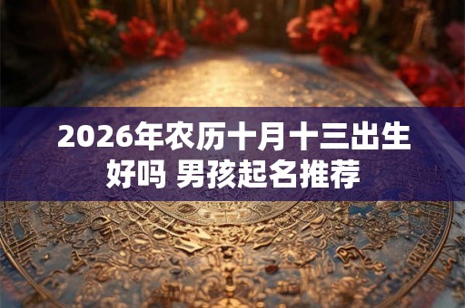2026年农历十月十三出生好吗 男孩起名推荐