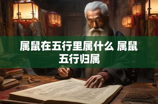 属鼠在五行里属什么 属鼠五行归属