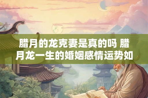 腊月的龙克妻是真的吗 腊月龙一生的婚姻感情运势如何