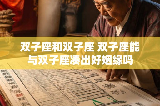 双子座和双子座 双子座能与双子座凑出好姻缘吗 双子座和双子座 双子座能与双子座凑出好姻缘吗