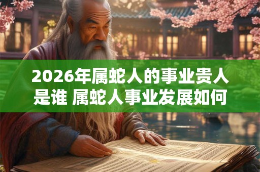 2026年属蛇人的事业贵人是谁 属蛇人事业发展如何