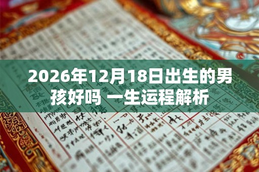 2026年12月18日出生的男孩好吗 一生运程解析