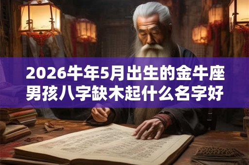 2026牛年5月出生的金牛座男孩八字缺木起什么名字好