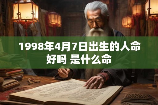 1998年4月7日出生的人命好吗 是什么命