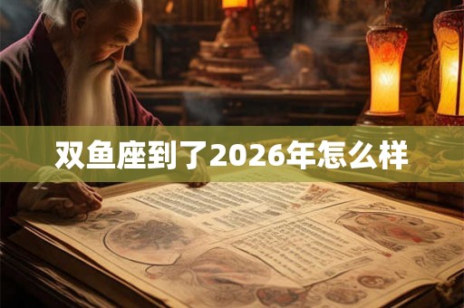 双鱼座到了2026年怎么样