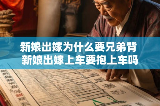 新娘出嫁为什么要兄弟背 新娘出嫁上车要抱上车吗 新娘出嫁为什么要兄弟背 新娘出嫁上车要抱上车吗