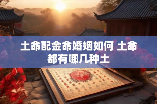 土命配金命婚姻如何 土命都有哪几种土