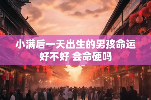 小满后一天出生的男孩命运好不好 会命硬吗