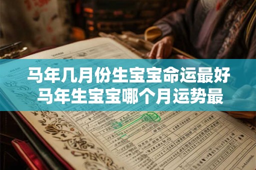 马年几月份生宝宝命运最好 马年生宝宝哪个月运势最佳