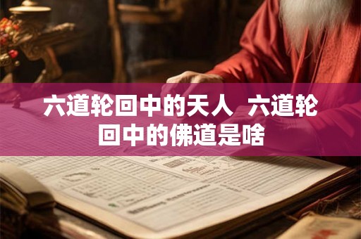 六道轮回中的天人  六道轮回中的佛道是啥