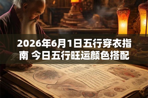 2026年6月1日五行穿衣指南 今日五行旺运颜色搭配