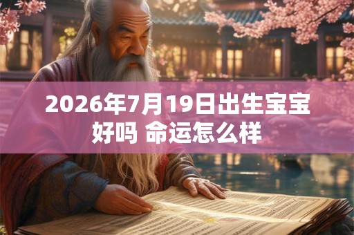 2026年7月19日出生宝宝好吗 命运怎么样