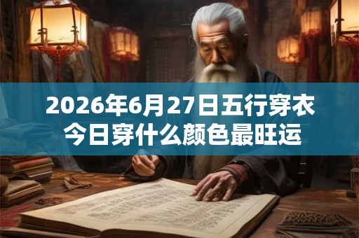 2026年6月27日五行穿衣 今日穿什么颜色最旺运 2026年6月27日五行穿衣 今日穿什么颜色最旺运