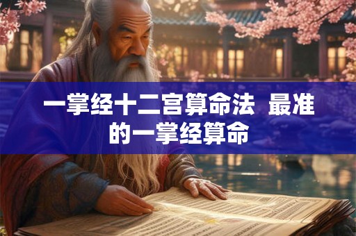 一掌经十二宫算命法 最准的一掌经算命 一掌经十二宫算命法 最准的一掌经算命