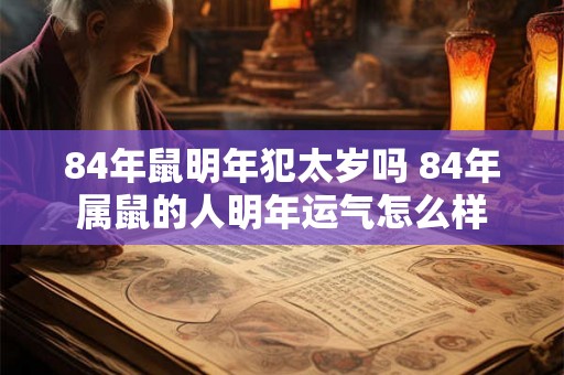 84年鼠明年犯太岁吗 84年属鼠的人明年运气怎么样