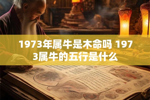 1973年属牛是木命吗 1973属牛的五行是什么