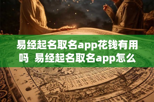 易经起名取名app花钱有用吗  易经起名取名app怎么样