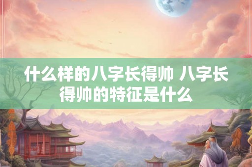 什么样的八字长得帅 八字长得帅的特征是什么