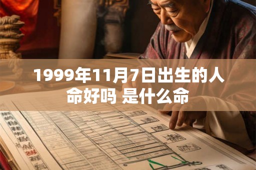 1999年11月7日出生的人命好吗 是什么命