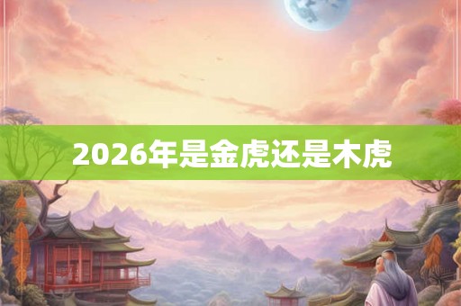 2026年是金虎还是木虎