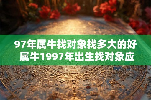 97年属牛找对象找多大的好 属牛1997年出生找对象应该多大