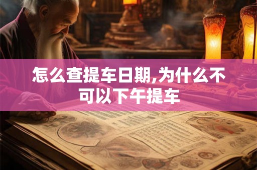 怎么查提车日期,为什么不可以下午提车