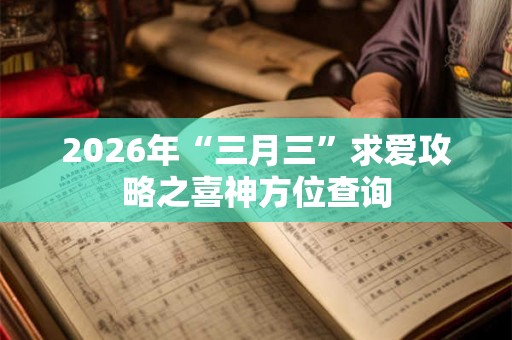 2026年“三月三”求爱攻略之喜神方位查询