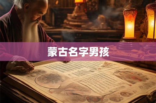 蒙古名字男孩