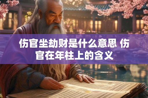 伤官坐劫财是什么意思 伤官在年柱上的含义 伤官坐劫财是什么意思 伤官在年柱上的含义