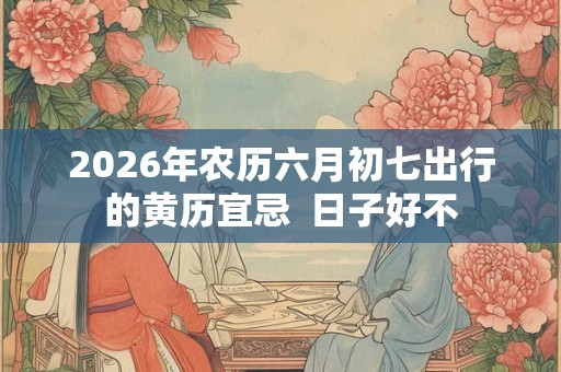2026年农历六月初七出行的黄历宜忌  日子好不