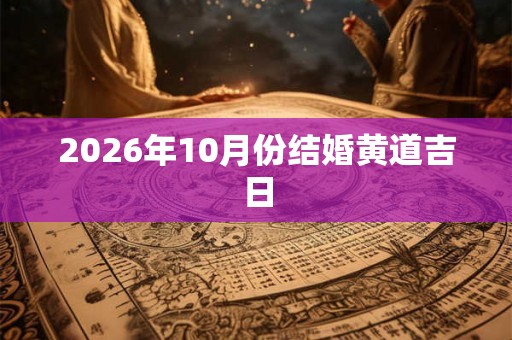 2026年10月份结婚黄道吉日