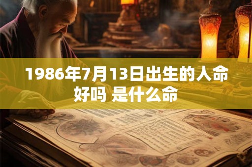 1986年7月13日出生的人命好吗 是什么命 1986年7月13日出生的人命好吗 是什么命