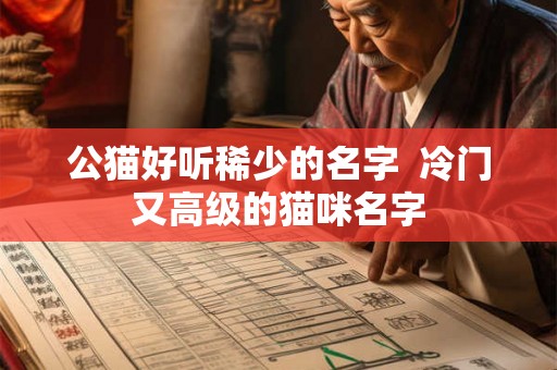 公猫好听稀少的名字  冷门又高级的猫咪名字