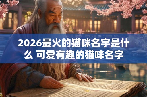 2026最火的猫咪名字是什么 可爱有趣的猫咪名字