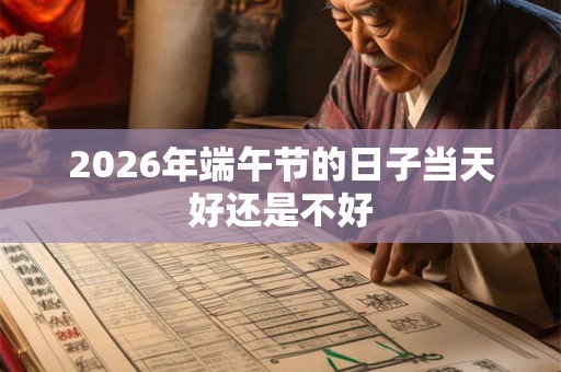 2026年端午节的日子当天好还是不好 2026年端午节的日子当天好还是不好