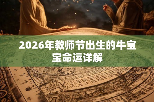 2026年教师节出生的牛宝宝命运详解