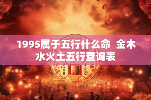 1995属于五行什么命  金木水火土五行查询表