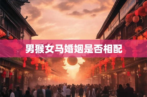 男猴女马婚姻是否相配