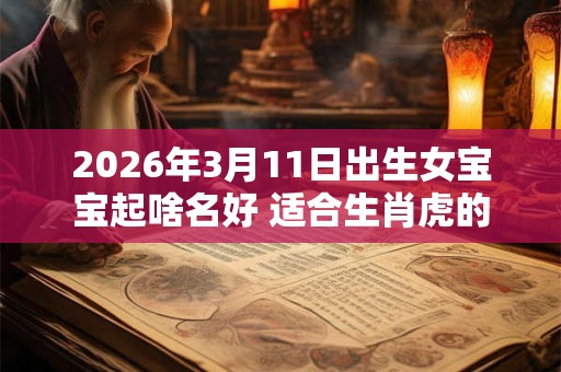 2026年3月11日出生女宝宝起啥名好 适合生肖虎的