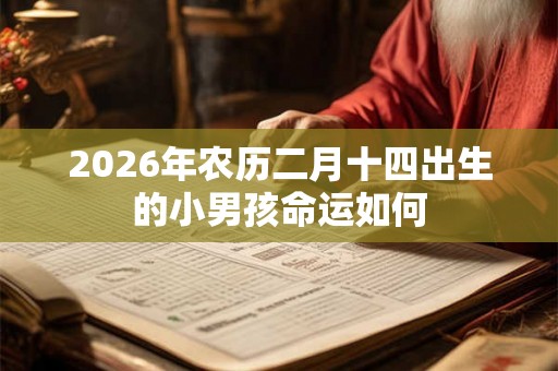 2026年农历二月十四出生的小男孩命运如何 2026年农历二月十四出生的小男孩命运如何