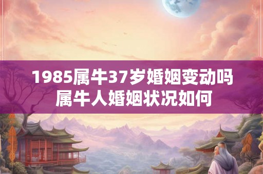 1985属牛37岁婚姻变动吗 属牛人婚姻状况如何