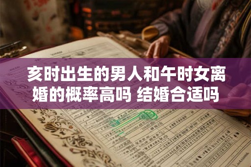 亥时出生的男人和午时女离婚的概率高吗 结婚合适吗 亥时出生的男人和午时女离婚的概率高吗 结婚合适吗