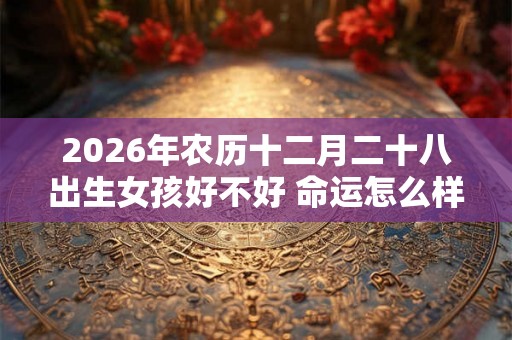 2026年农历十二月二十八出生女孩好不好 命运怎么样